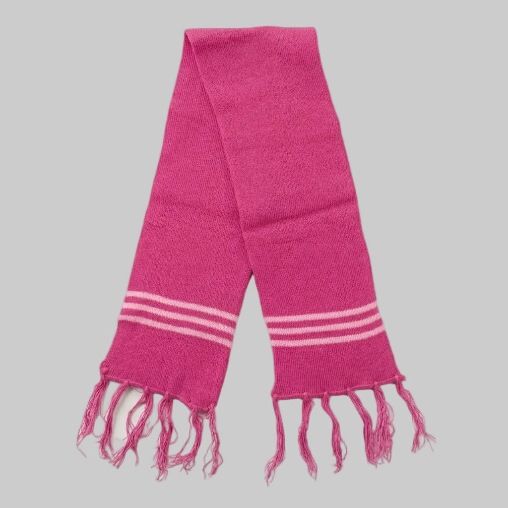 Striped Fuchsia knitwear Scarf