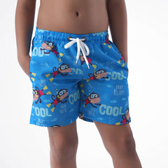 Cool Monkey Light Blue Microfiber Swimshort