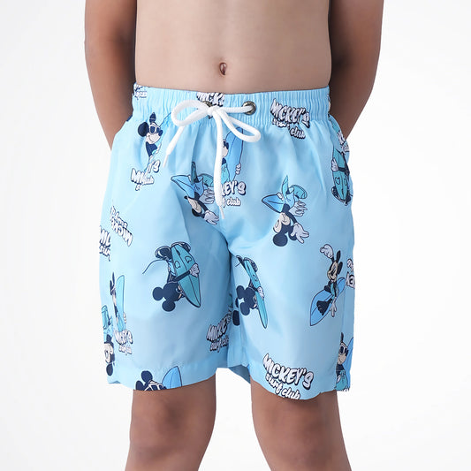 Mickey's Surf Club Light Blue Microfiber Swimshort