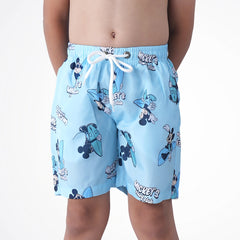 Mickey's Surf Club Light Blue Microfiber Swimshort