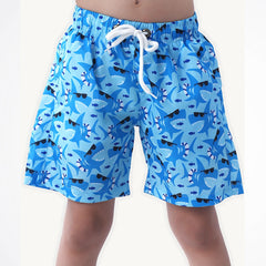 Cool Shark Light Blue Microfiber Swimshort