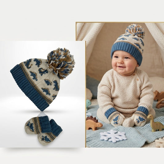 Dino Wool Ice Cap Set