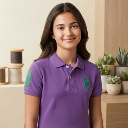 Basic Cotton Short-Sleeved Polo Shirt