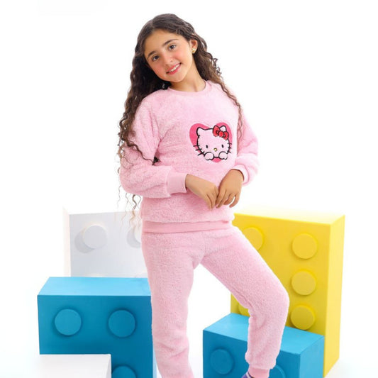 Hello Kitty Light Pink Fleece Pyjama Set