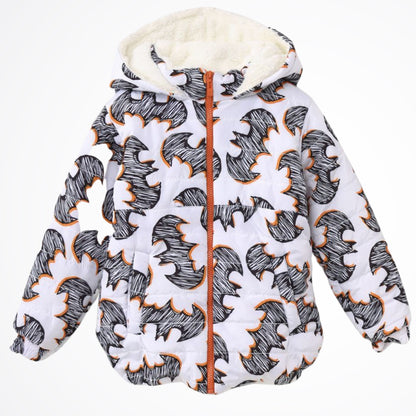 Batman White Lined Puffer Jacket