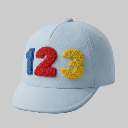 123 Light Blue Cap