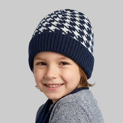 Squares Fleece Ice Cap