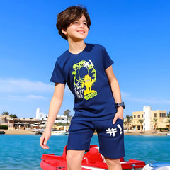 Garfield Navy Cotton Short Pyjama Set