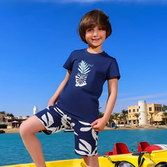 Blooms Navy Cotton Short Pyjama Set