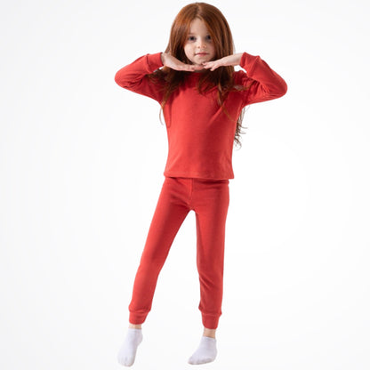 Basic Watermelon Cotton Thermal Pyjama Set