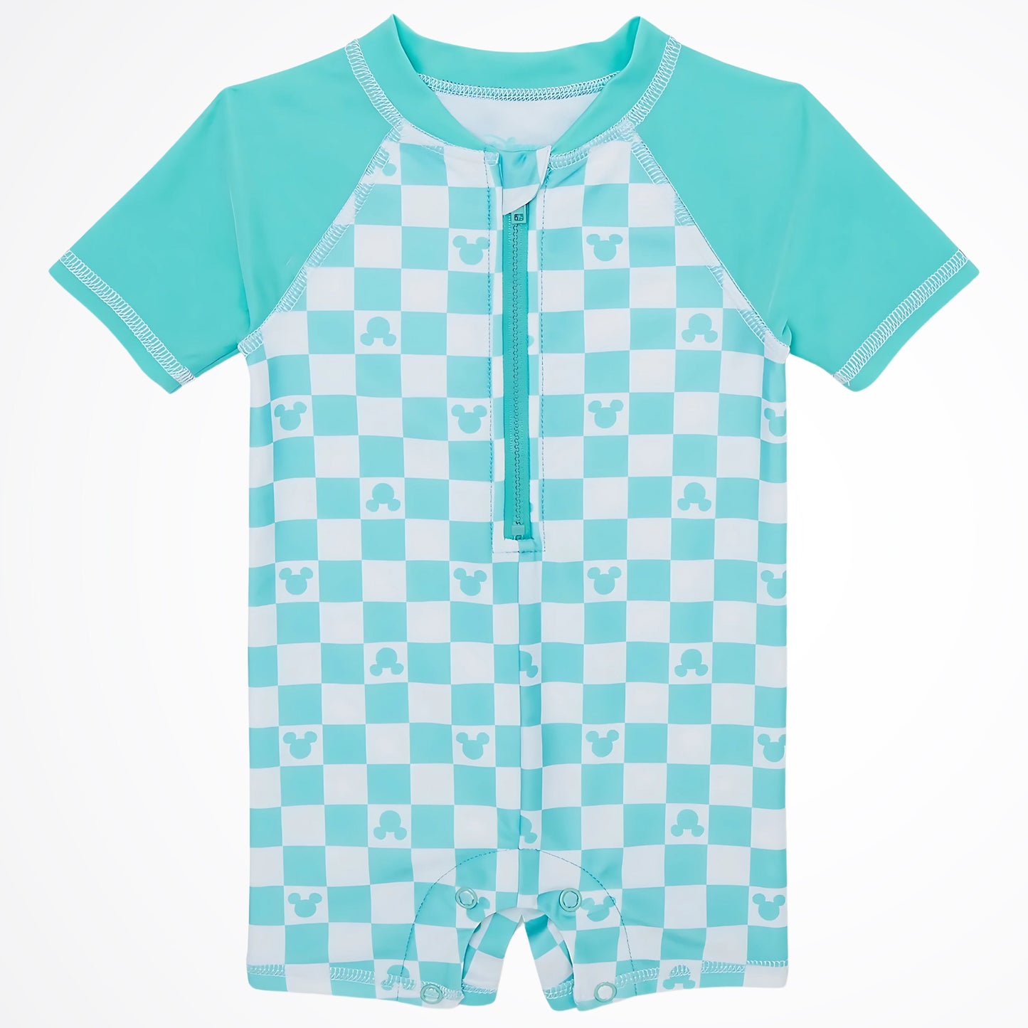Mickey Mouse Aqua Marine Rash Guard Swimsuit