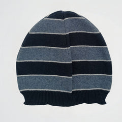 Striped Light Blue/Navy Fleece Ice Cap