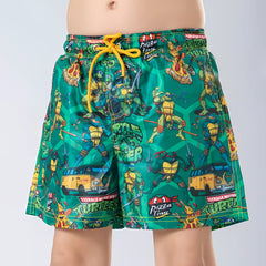Ninja Turtles Green Microfiber Swimshort