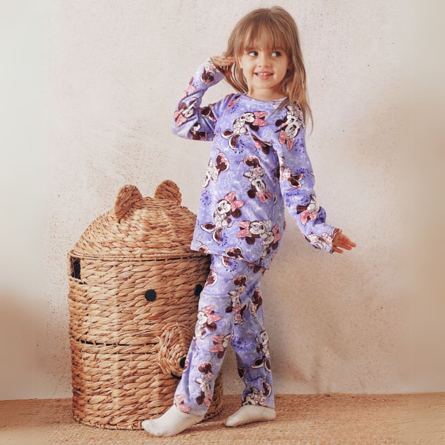 Minnie Mouse Purple Fleece Pyjama Set