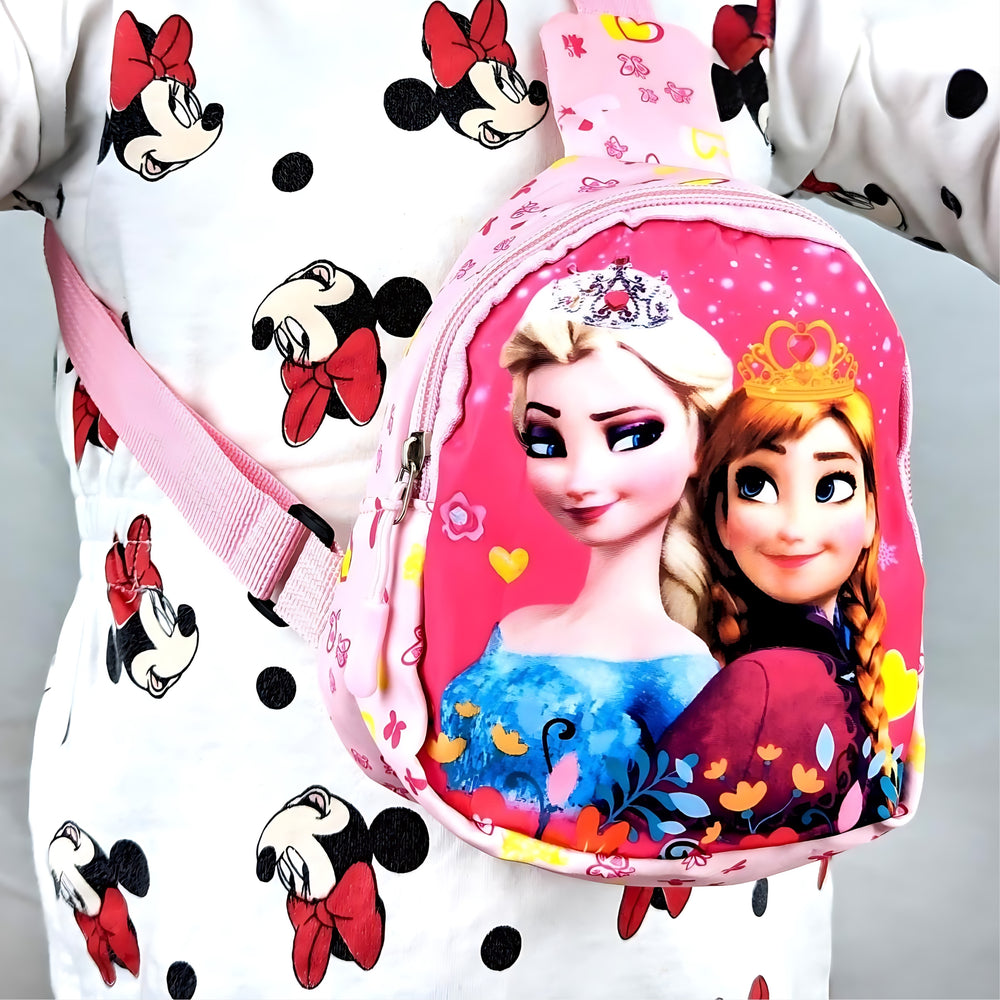 Elsa and Anna Pink Crossbody Bag