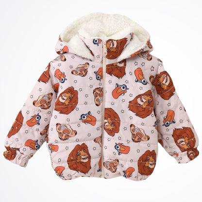 Lion King Off White Lined Puffer Jacket