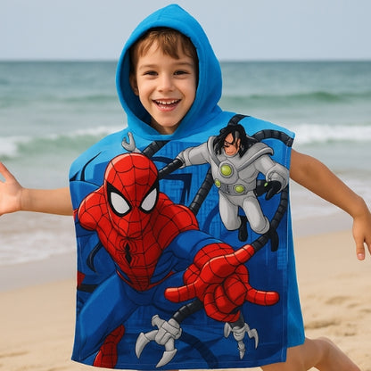 Spiderman & Enemies Beach Poncho