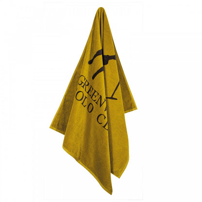 Greenwich Polo Club Olive Yellow Cotton Beach Towel