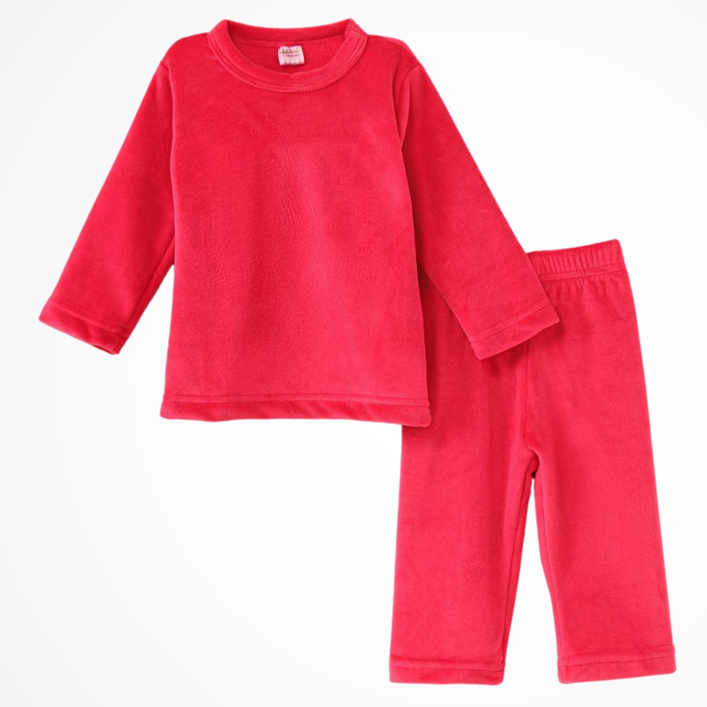 Basic Fuchsia Fleece Pyjama Set