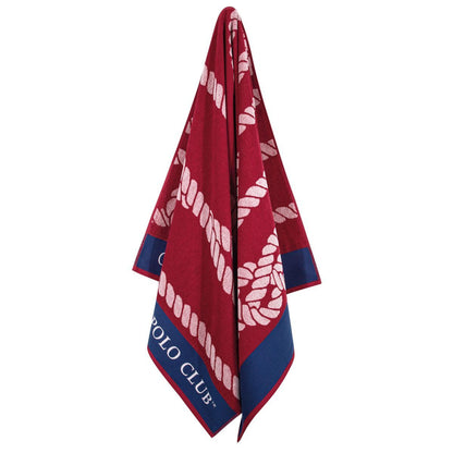 Greenwich Polo Club Red Cotton Beach Towel