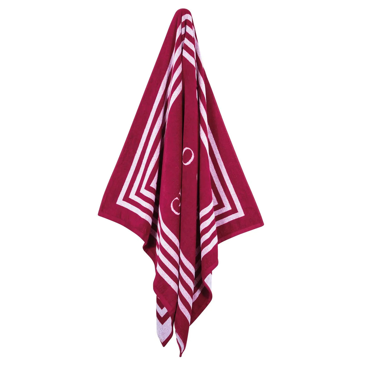 Greenwich Polo Club Basic Red Cotton Beach Towel
