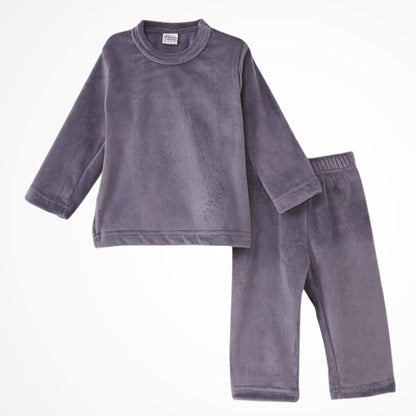 Basic Grey Fleece Pyjama Set