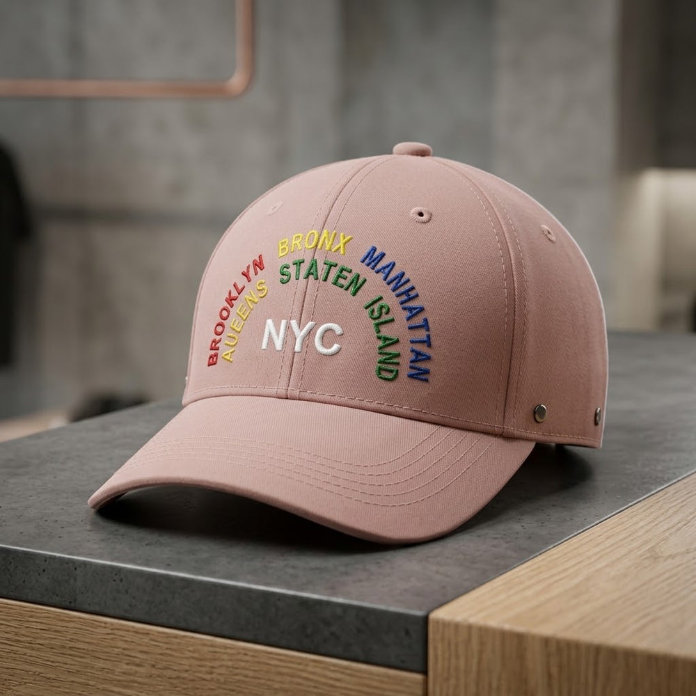 NYC Pink Cotton Cap