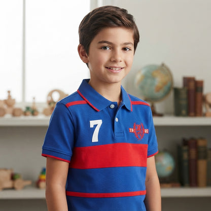 Striped Cotton Short-Sleeved Tommy Hilfiger Shirt