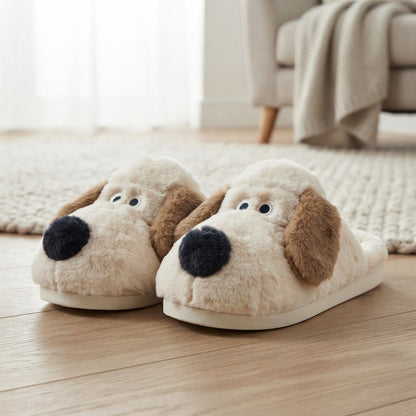 Doggy Plush Slippers