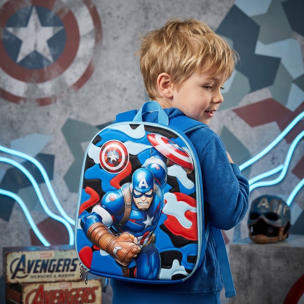 Captain America Acrylic Small Backpack