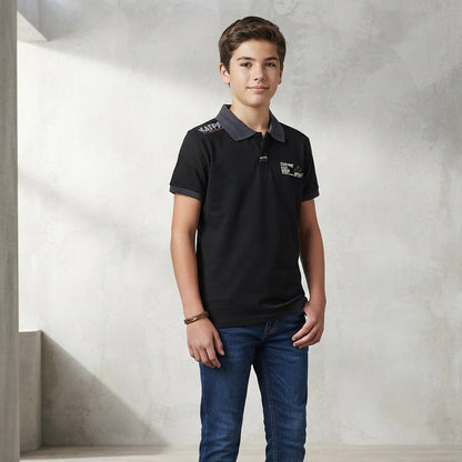 Basic Cotton Short-Sleeved Kappa Shirt