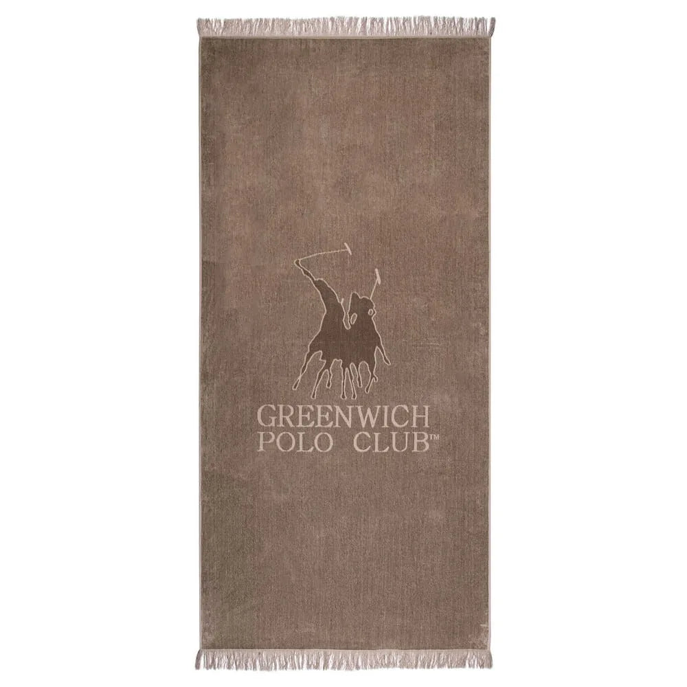 Greenwich Polo Club Brown Cotton Beach Mat