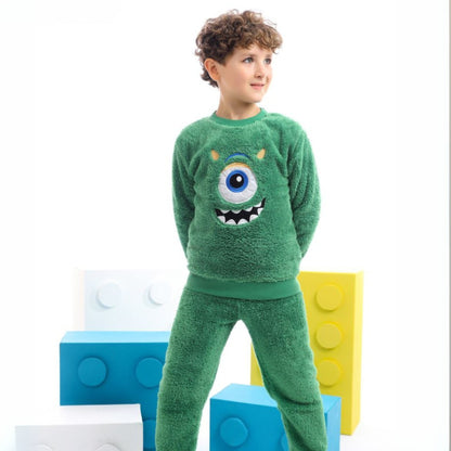 Monsters Inc. Green Fleece Pyjama Set