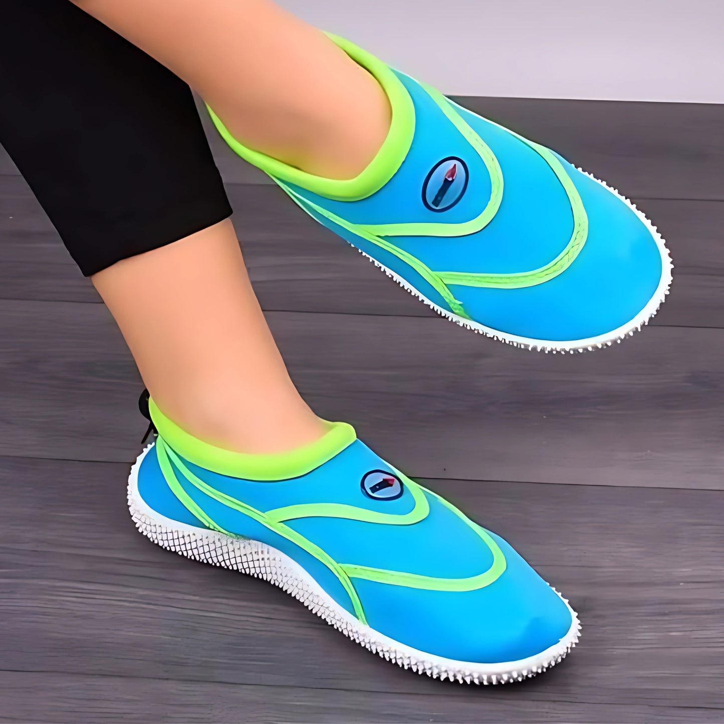 Mondial Turquoise/Neon Green Aqua Shoes