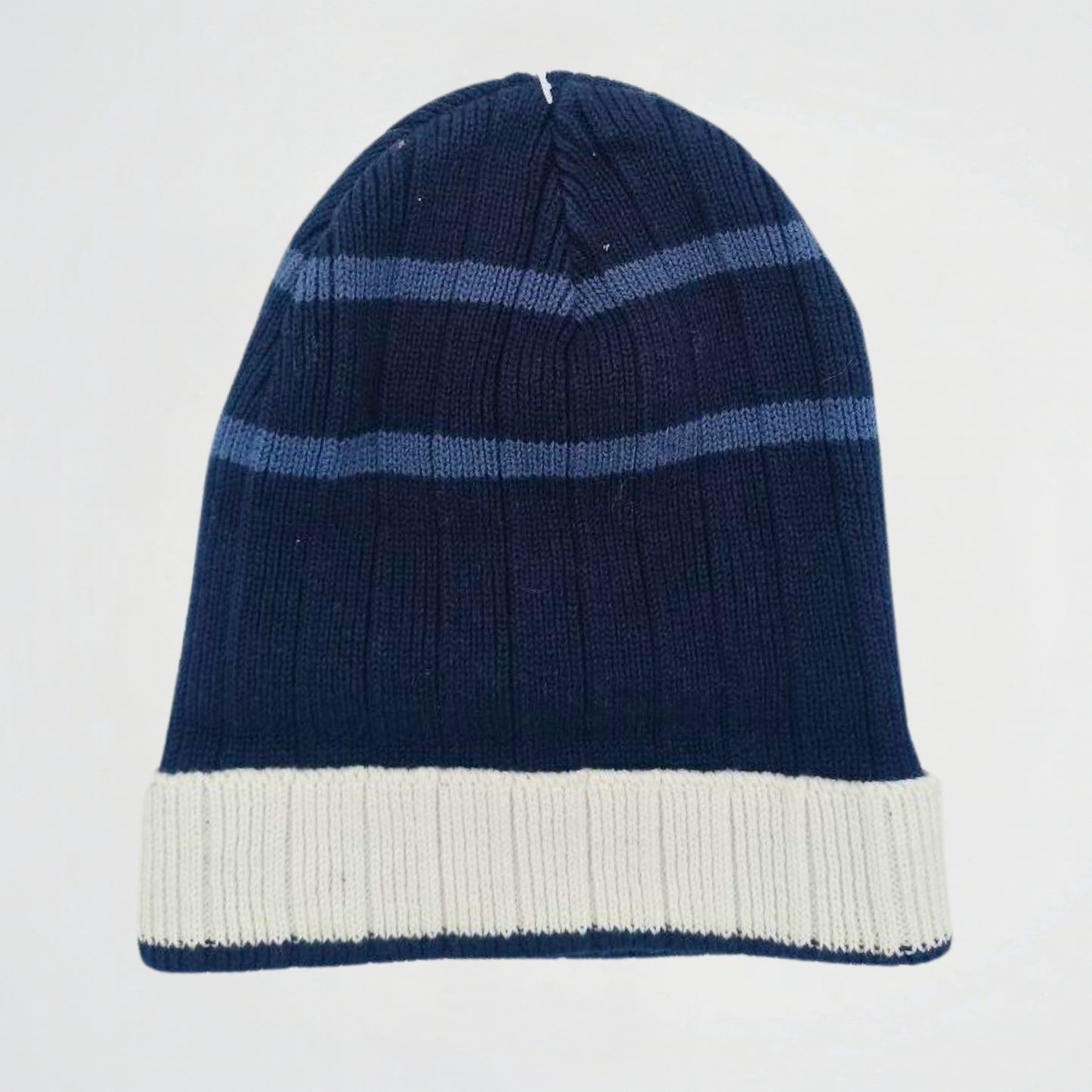 Striped Navy Fleece Ice Cap (Model 03)