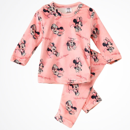 Minnie Mouse Pink Fleece Pyjama Set