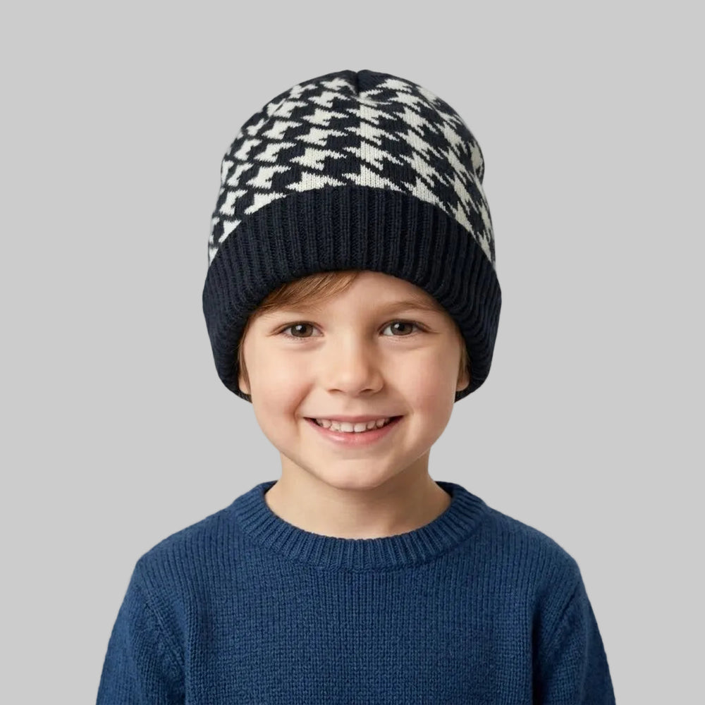 Squares Fleece Ice Cap