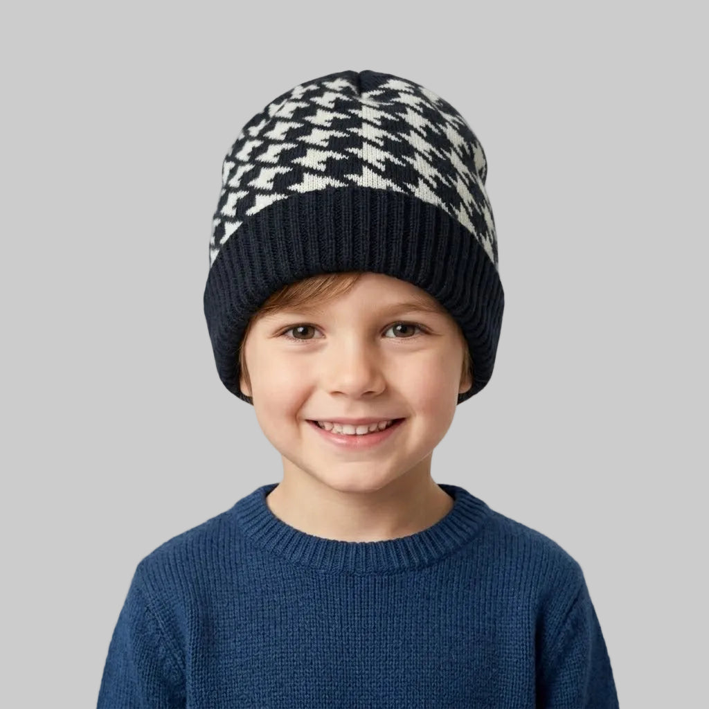 Squares Fleece Ice Cap
