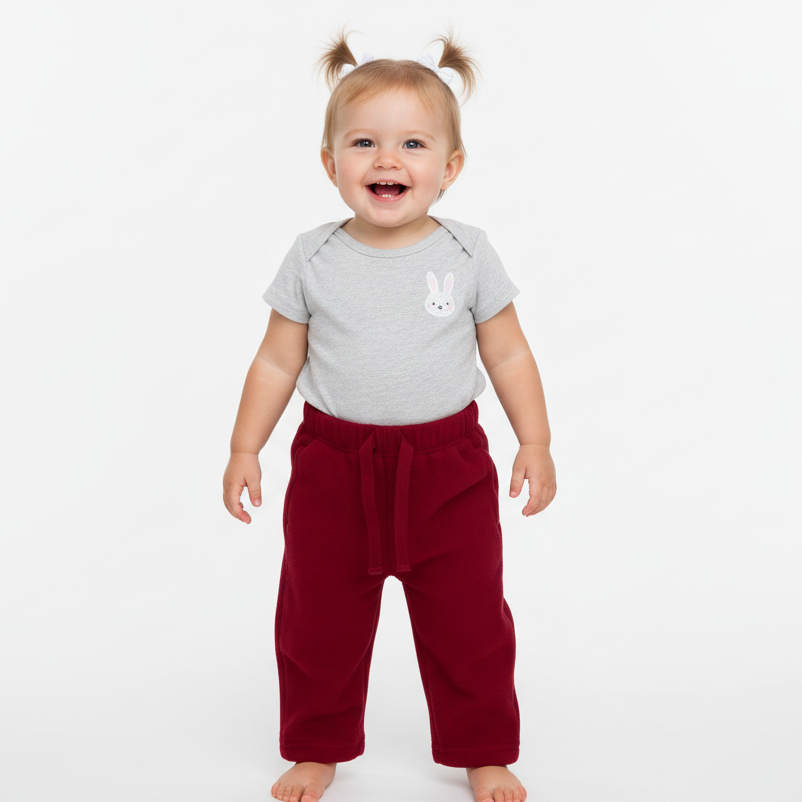 Old Navy Burgundy Fleece Pants