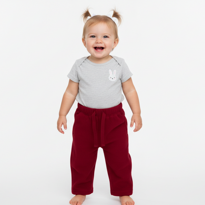 Old Navy Burgundy Fleece Pants