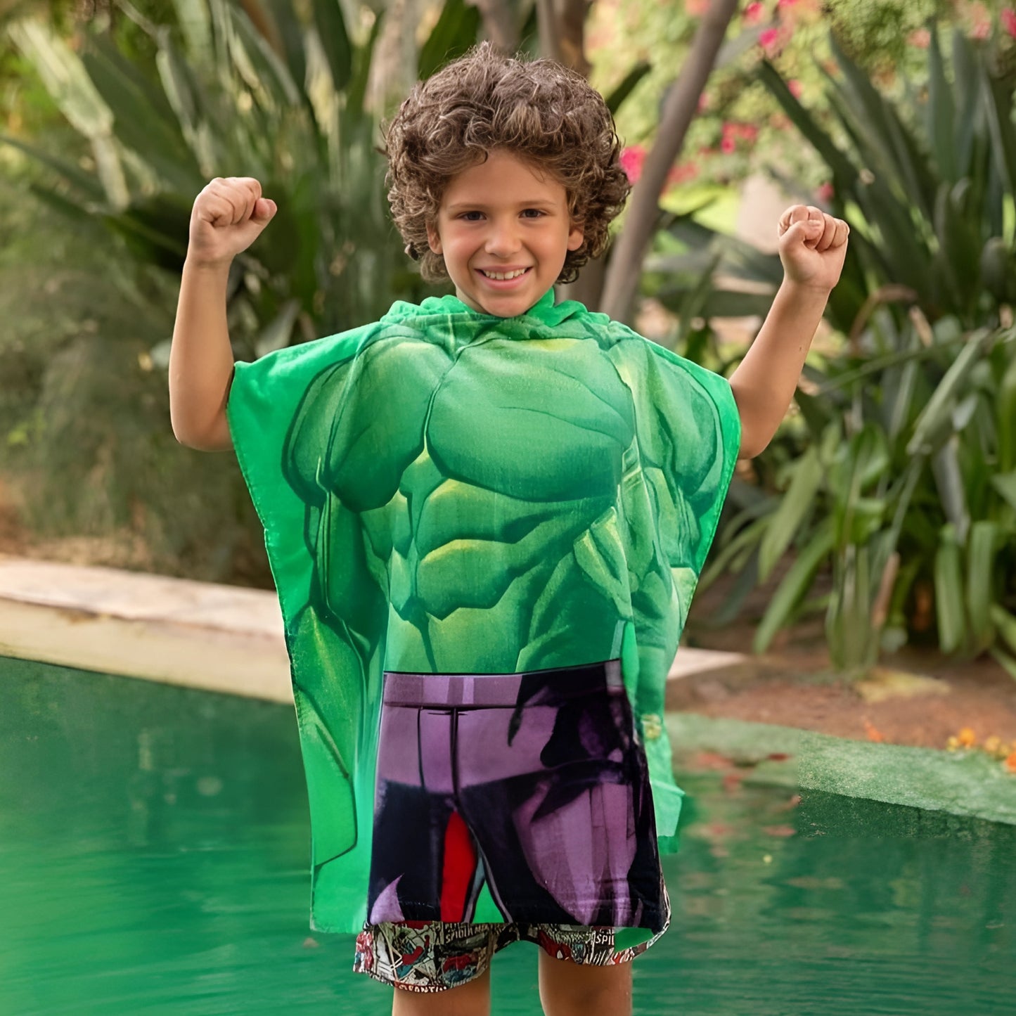 The Hulk Body Beach Poncho