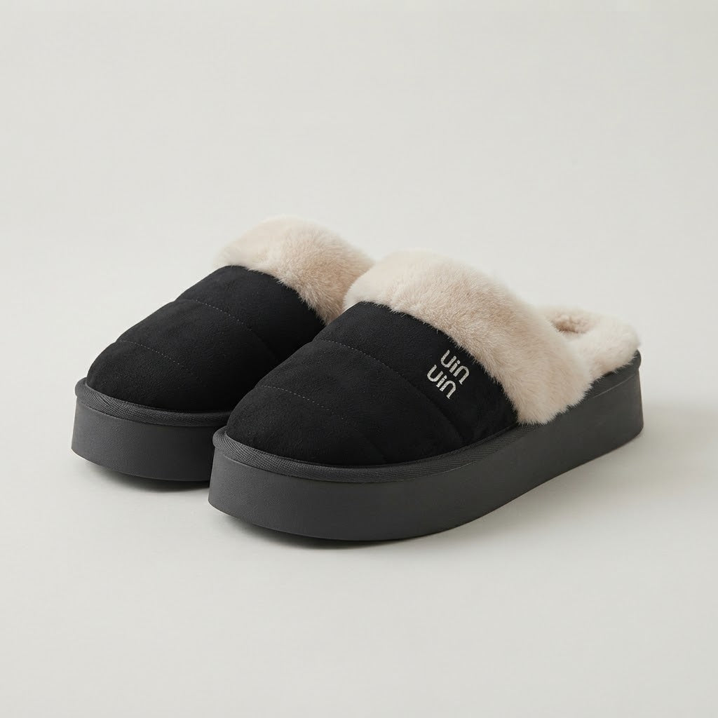 Basic Black Fur Shoes