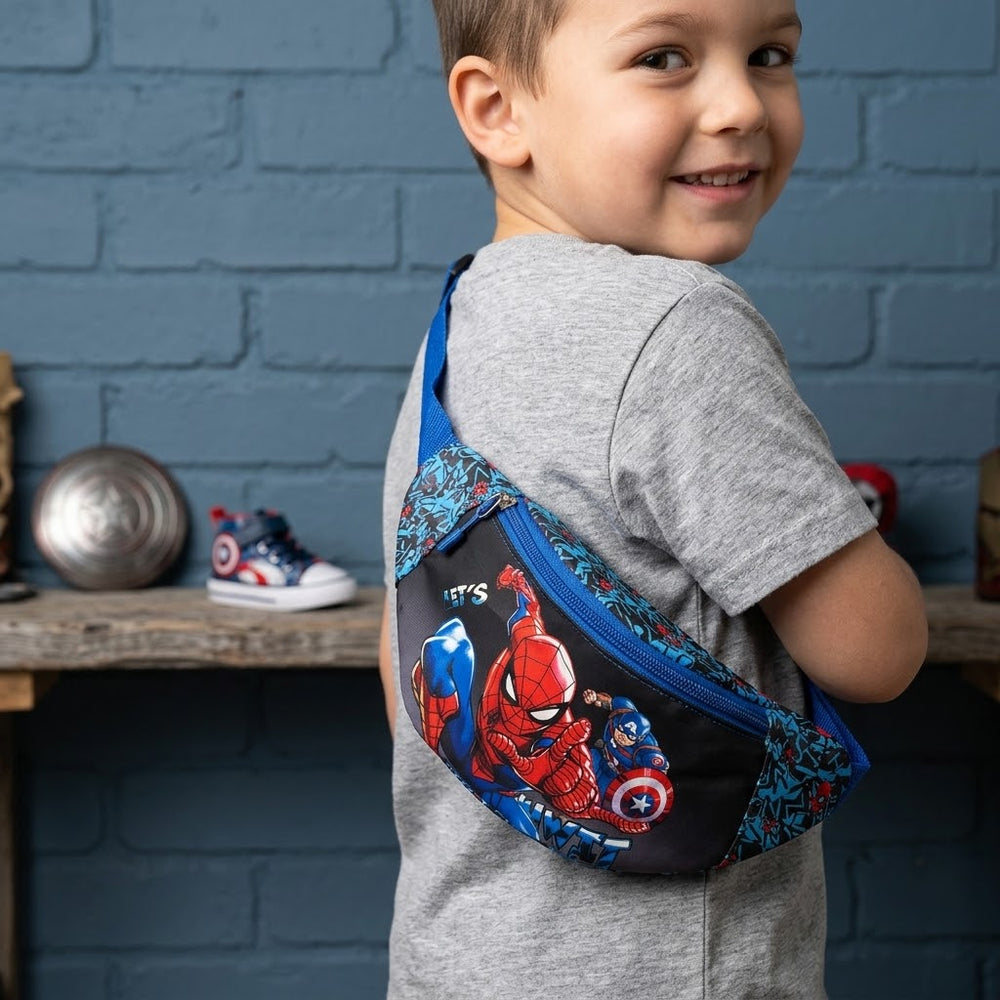 Spiderman And Captain America Waist Bag