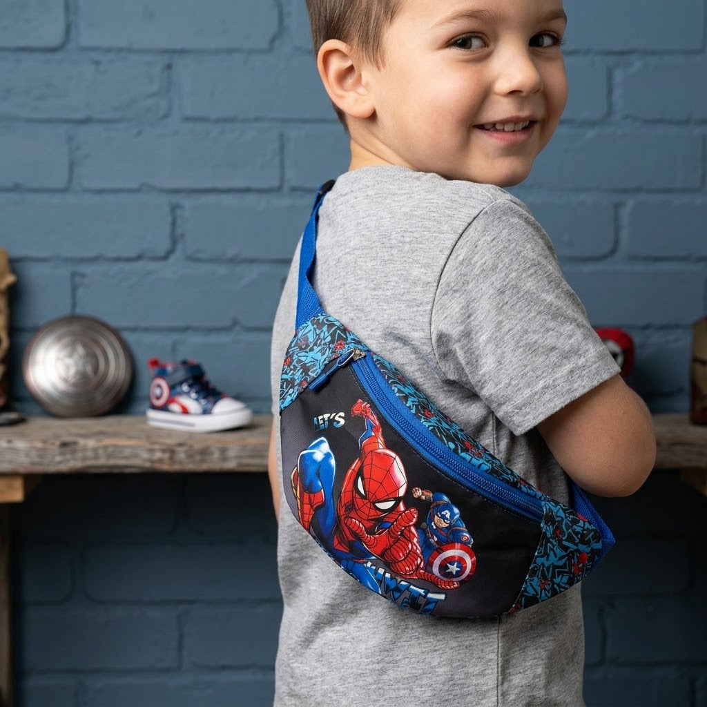 Spiderman And Captain America Waist Bag