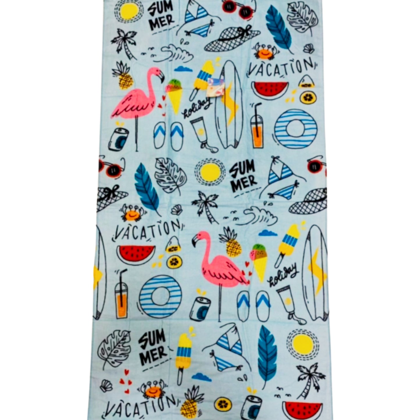 Summer Vacation Pattern Beach Towel