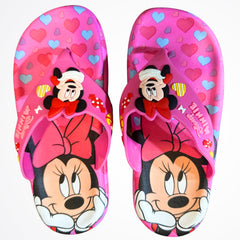 Minnie Mouse Hearts Fuchsia Flipflop