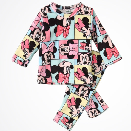 Minnie Mouse Multi-Colors Fleece Pyjama Set