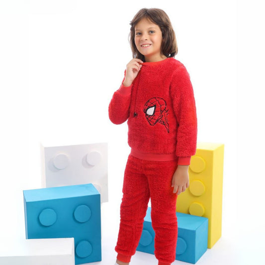 Spiderman Red Fleece Pyjama Set