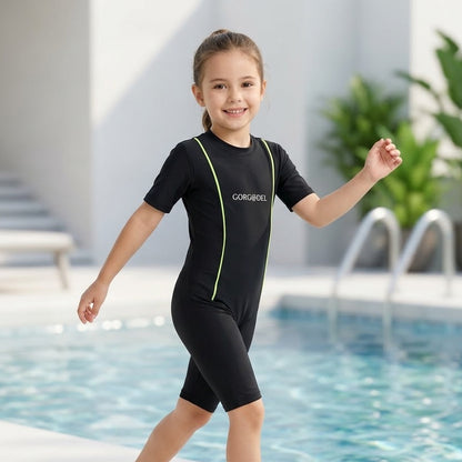 Gorgodel Black Rash Guard Swim Set