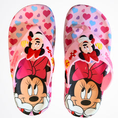 Minnie Mouse Hearts Pink Flipflop